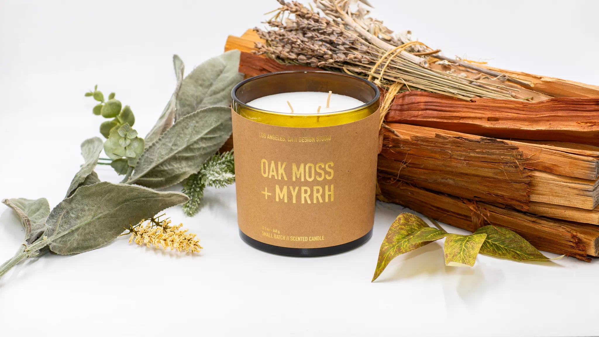 Oak Moss + Myrrh | Luxury Soy Wax Blend Candle